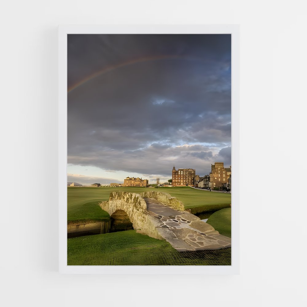 Poster Arc-en-Ciel sur le Green – affiche Golf (vue 3)